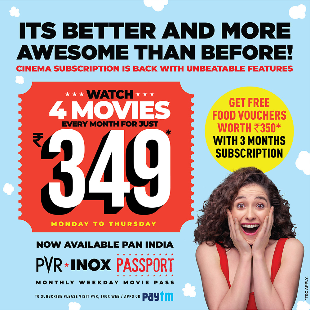 PVR INOX’s Passport Subscription Service Surpasses 50,000 Subscriptions in Two Weeks, South Indian Fans Lead the Charge